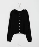 Rohyu Boucle Summer Knit Hood Cardigan