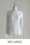 Tight Creamy Round Basic T-shirt