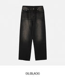 Kaniz Washed Wide Denim Pants