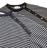 Cardil Button Stripe Sweatshirt