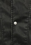 Pigment Washing Patch Leather Jacket