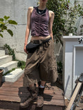 Mulve Zipper Cargo Bermuda Pants