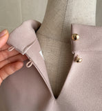 Rain Shirring Tie Blouse