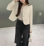 Loose Wide Clean Washing Four-Season Denim Cotton Pants