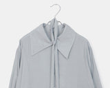 Mirun Belt High-Neck Overfit Long-Sleeve Shirt