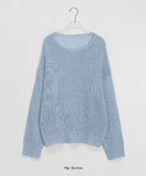 Itnewa Summer Color Net Long Sleeve Knit