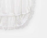 Lemin Frill Lace Long Skirt