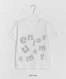 Calt Lettering Crop Short Sleeve Tee