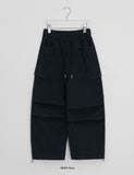 Kigen brushed banding cargo balloon wide pants