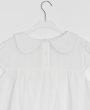 Kosho punching ribbon short sleeve blouse