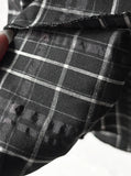 Checked gored hul skirt
