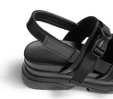 Lou Two Buckle Strap Whole Heel Sandal