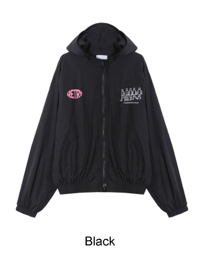 【SATIIIZ】Rat Printing Windbreaker SATIIIZ (サティーズ) - ラートプリンティングウインド