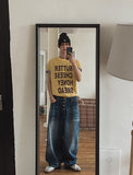 Wiz Button Washed Balloon Denim Pants