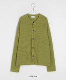 [unisex] Moenel Color Round Over Knit Cardigan