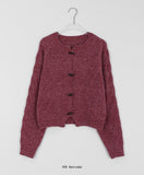 Modendi cable duffel crop cardigan