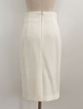Kime Tweed Peplum H-Line Skirt