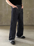 Non-Fade Linen Slab Wide Denim