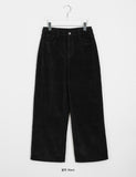 Yves corduroy brushed wide pants