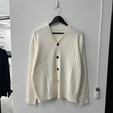 Cashmere ribbed cardigan