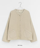 [BAONHAUS] Kyoshi Pocket Corduroy Round Cardigan