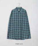 Kotoro Wrinkle Over Check Shirt