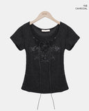 Mucon Eyelet Short Sleeve T-shirt