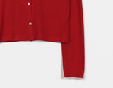 Nib chiffon lace knit cardigan