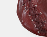 Tenka eyelet strap leather shoulder bag