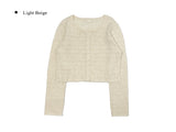 Habu Punching Sleeveless Cardigan Set