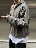 Heavy Crop YKK 2way Hooded Jacket