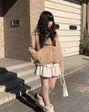 [Underpants lining] Nato Corduroy Tiered Mini Skirt