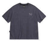 Humming Kettle Embroidery CROP Short Sleeve Tee