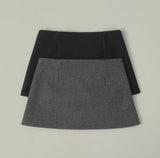 Wool A-line Skirt