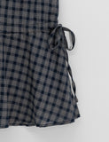Ranmin Check Summer Sleeveless Layered One Piece