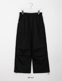 [unisex] Kazui banding nylon cargo parachute pants