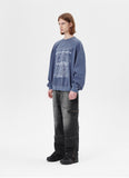FATIGUE ZIP DENIM PANT