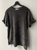 Velour Round Short Sleeve Tee