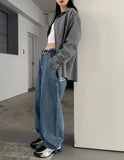 Cartel Back Painting Balloon Denim Pants