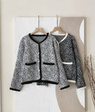 Cove Color Matching Wing Knit Jacket Cardigan