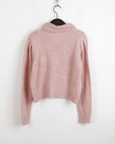 Sente Vintage Punching Flower Knit Cardigan