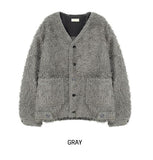 Drau Shaggy V-Neck Cardigan