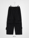 [unisex] Paldos Snap Parachute Nylon Wide Pants