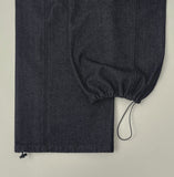 4-season Non-fade Raw Balloon Wide Jogger Banding Pants