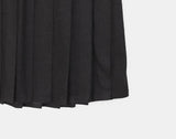 Yuren wool pleated midi banding skirt