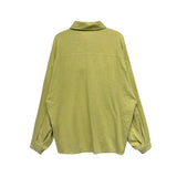 [LAN ARCHIVE] Big collar balloon linen shirt