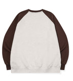 Cat Boucle Embroidered Raglan Sweatshirt