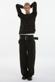 spacious belt pants