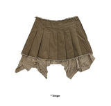 (with underpants) LAYERED PLEATS MINI SK