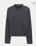 Berun Stripe Half Polar Brushed T-shirt
